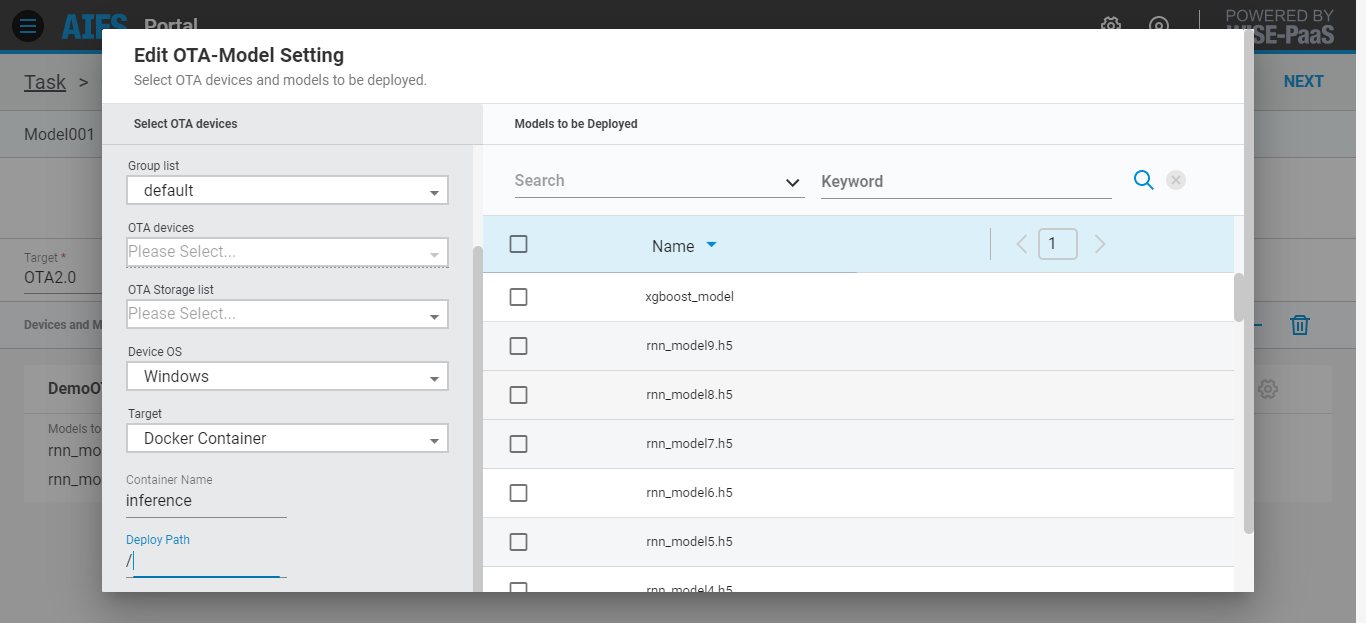 AIFS_OTA model deployment